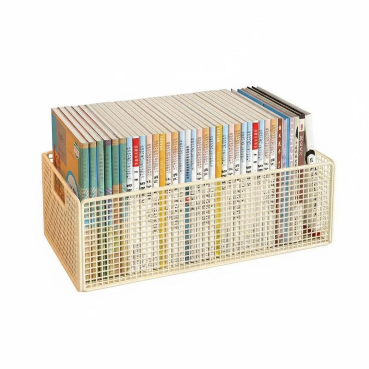 Movable with casters under-table Storage unit Large Capacity book storage container Space-Saving Rolling container adaptable for Students, Home Office Users, homeowners, Study Room, Bedroom, Playroom