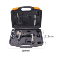 Car Tire Removal Wrench Labor-Saving Tire Iron Extra Leverage Ratchet Wheel Wrench Set for Roadside Emergency, Travel