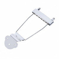 Jazz Guitar Tailpiece Replacement Part Jazz Guitar Bridge Tailpiece Sturdy Metal Construction Zinc Alloy for Luthiers