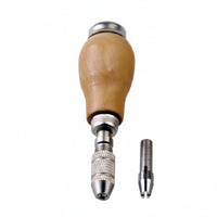 Alloy Chuck Hand Twist Drill Precision Made Manual Hand Drill Wood Handle Pin Vise for Hobbyists