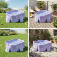 Above-Ground Framed Swimming Pool Freestanding Hard-Sided Simplified-Pool-Setup for Kids, Family, Backyard, Garden, Patio