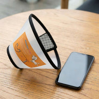 Pet Cone Dog Cone Cat Cone, Transparent Foldable Design with Snap Fasteners, Anti Bite and Lick for Post Surgery Pet Grooming Use