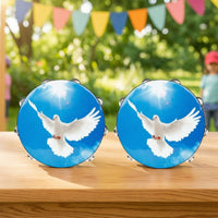 2 Pieces Double-Layer Tambourine Water-Resistant Wooden Hand Tambourine Easy Playing Percussion Instrument for Beginners, Students, Classroom
