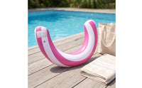 Inflatable Kickboard with Handles Lightweight Swimming Buoyant Aid Board U-Shaped Pool Buoyant Aid Foldable Swim Training Aid