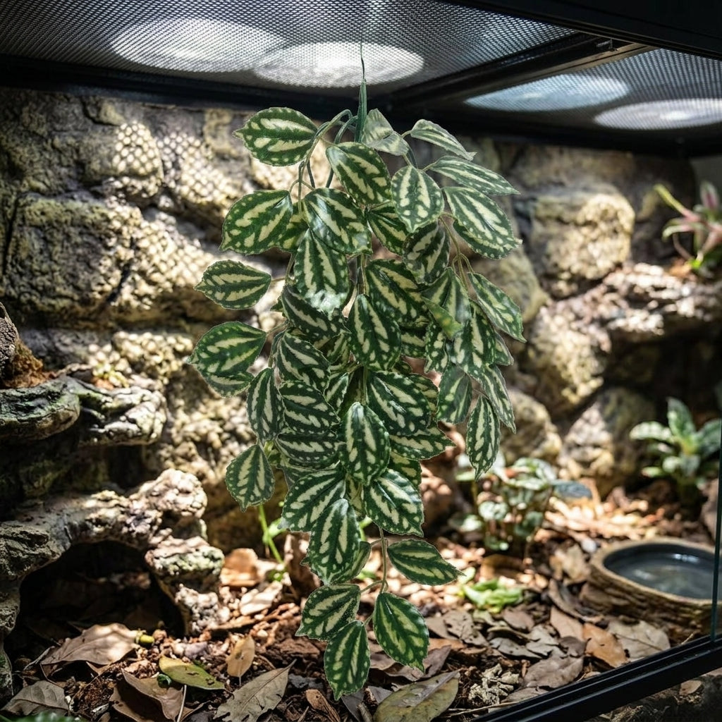 Realistic Vines and Artificial Hanging Plants, Hanging Fake Vines with Suction Cups, Foliage for Glass and Flat Surface Decoration