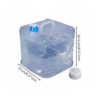 Water Container with Faucet Food-Grade Foldable Water Jug Leak-Resistant for Camping, Picnics