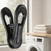 30 Pieces Non-Slip Hanger Clip Press-to-Open Hanger with Clips Lightweight Clamp with Serrated Gripping Edges Compact for Babies, Closet, Laundry Drying
