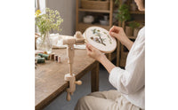 Embroidery Hoop Stand Table Clamp Adjustable Cross Stitching Stand Rotating Embroidery Hoop Holder for Stitchers