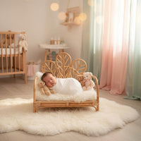 Ready to Use Rattan Newborn Posing Basket Sturdy Newborn Photography Basket Lightweight Handmade Rattan Photo Prop Gentle Material for Newborns, Infants, Photographers