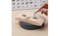 Eyelash Practice Board Three-Layer Eyelash Training Board Reusable Eyelids with Eyelashes for Beginners, Students