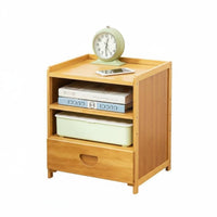 With Drawers 2-Drawer End Table Large Capacity Nightstand Retro Design Bedside Cabinet Ample Storage for Apartment Dwellers, Students, Homeowners, Guest Room, College Dorm, Entryway, Closet