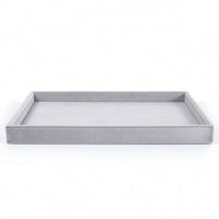 Jewelry Organizer Tray Suede-Like Jewelry Display Tray Open-Top Velvet for Women, Drawer, Dresser