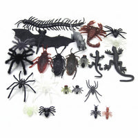 Halloween Mixed Creature Prank Props, DIY Scene Decor, Creative Plastic Accessories Gift Bag