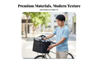 Easy Install Quick Release Handlebar Basket Multifunctional Quick Release Cycle Basket Foldable for Picnics