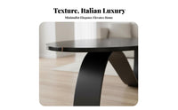 Light Luxury aesthetic two-level Oval and circular table Minimalist Design Living Room Furnishing Small Space suitable for Home Furniture Safe Rounded Edges for Apartment Dwellers, Interior Designers, Families with Children, Lounge Area, Bedroom