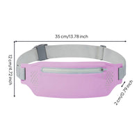 Compact Running Waist Bag Slim Athletic Waist Pack Contoured Shape Phone Holder Belt No Jiggle for Runners