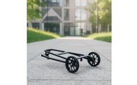Rear Cargo Rack with Wheels Rolling Rear Bike Rack with Rollers Easy to Install for Commuters, Folding Bikes, Commuting, Travel