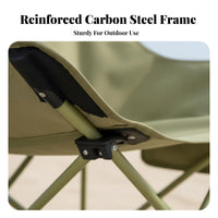 Moon Chair Foldable Lightweight Folding Chair Includes Carry Bag sturdyDuty for Campers, Anglers, Fishing