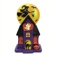 Lighted Haunted House Spooky Lighted Blow Form Decoration Festive for Entryway