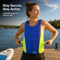 Adult Life Vest for Boating, Fishing, Snorkeling, Rafting, Swimming, Surfing, and Water Sports