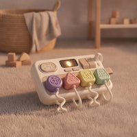 Fine Motor Busy Board with Plugs Educational Toy Power Strip Interactive Switch Board Compact for Toddlers