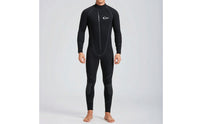 3mm Neoprene Wetsuit Full-Body Front-Zip Wetsuit Front Zip Diving Suit Flexible Apparel Wind-Resistant for Divers, Surfing