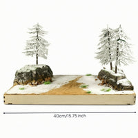 Miniature Landscape Kit Realistic Micro Landscape Decoration Easy to Use Miniature Shrubs for Hobbyists, Diorama Making, Desk Display