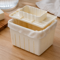 DIY Tofu Press Kit with Mold and Cloth for Homemade Tofu Making