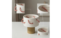 Vase with Rope Elegant Cylindrical Vase Easy to Clean Flower Holder for Entryway, Cafe, Hotel