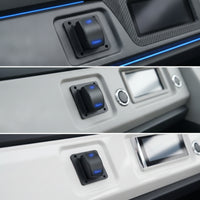IP68 Waterproof Rocker Switch with Mounting Panel Wired Illuminated Rocker Switch Square Quick Installation for Boaters