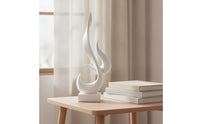 Flame Figurine Glossy Flame Sculpture Tabletop Figurine Sculptural Decor Compact for Art Lovers, Living Room, Bookshelf