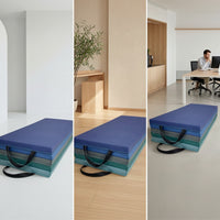 Folding Exercise Mat Cushioned Folding Workout Mat Compact for Dance Practice