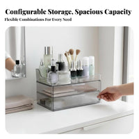 Clear Drawer Organizer Space-Saving Desktop reachory debrisproof for Desk, Adults