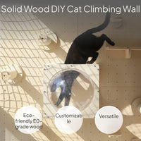 DIY Cat Wall Climbing Board Cat Tree Space Capsule Bed