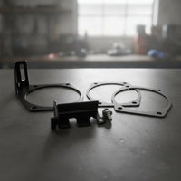 4-Bolt Throttle Cable Bracket Black Throttle Cable Bracket Corrosion-Resistant Heavy-Duty for Car Enthusiasts, LS Swap