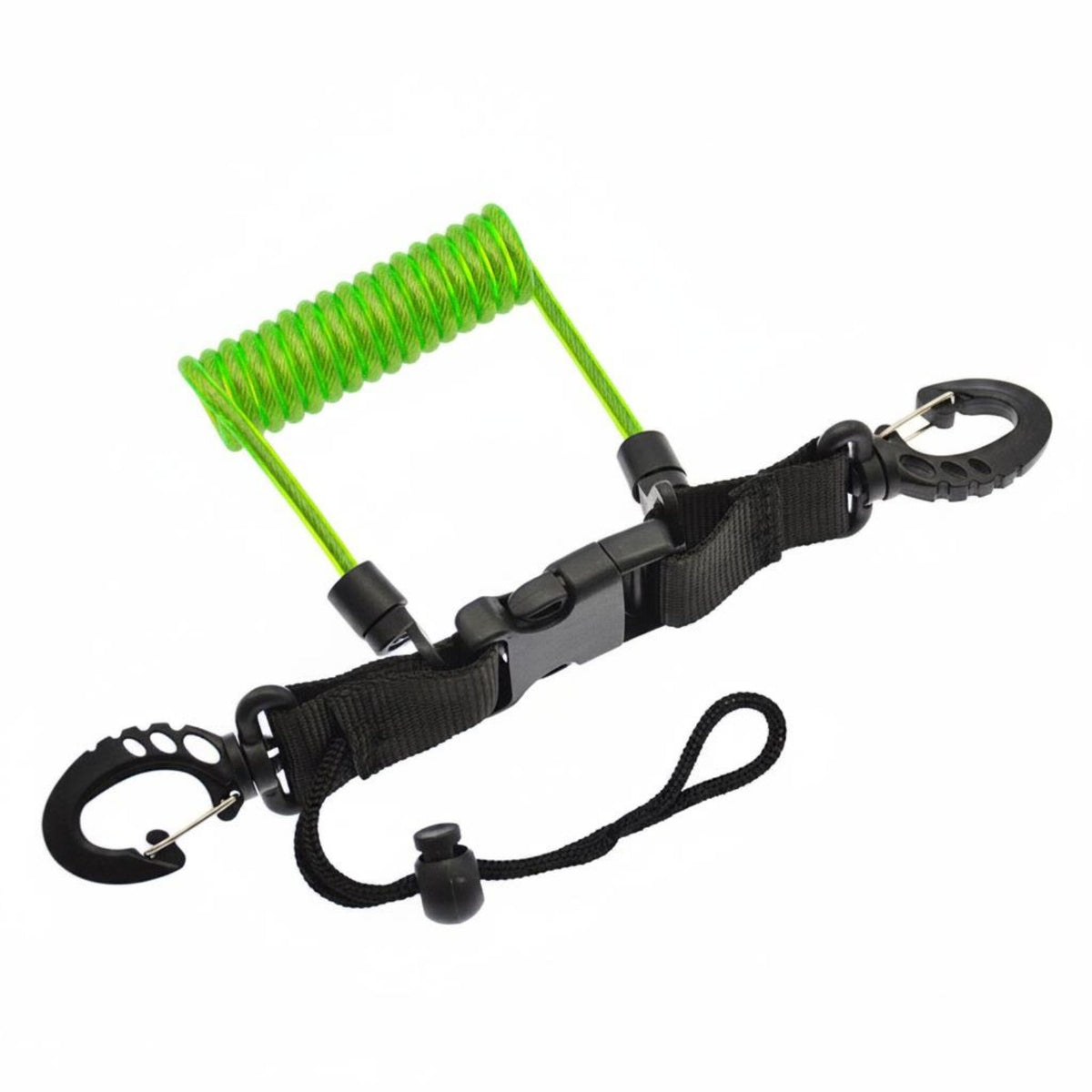Spring Coiled Diving Leash Anti-Drop Scuba Coil Lanyard Scuba Camera Leash for Underwater Photographers