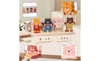 Educational Bear Dress-up Puzzle Fine Motor Wooden Bear Puzzle Hands-on Sorting and Matching Toy Creative for Toddlers, Preschoolers, Kids, Playroom, Classroom