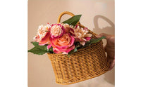 Imitation Rattan Hanging Basket Versatile Imitation Rattan Storage Basket Breathable Kitchen Produce Holder for Entryway, Washroom