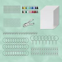 251 Pieces Shrink Keychain Kit Colorful Tassels Shrink Craft Set Personalized Crafts Craft Supplies for Party