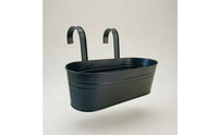 3 Pieces Railing Planter Space Saving Hanging Planter Rectangular Plant Holder for Gardeners, Patio