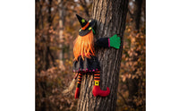 Tree-Climbing Witch Spooky Halloween Decoration Playful Ornament for Spooky Attraction