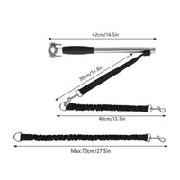Dog Bike Leash Cycling Dog Leash with Stainless Steel Rod for Cyclists