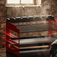 Powder-Coated Power Strip Tool Rack Perforated Panels Wall-Mounted Tool Rack Metal Frame Heavy Duty