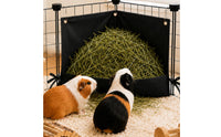 Waterproof Hay Feeder Bag Leakproof Hanging Hay Feeder Water Resistant Feeding Bag with Adjustable Strap Sturdy for Guinea Pigs
