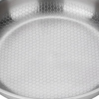 Hammered Frying Pan with Lid Induction Compatible Frying Pan with Lid Double Handle Skillet for Home Cooks, Families, Kitchen