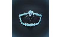 Masquerade Mask with Gemstone Black Masquerade Mask Luxurious Lightweight for Women, Halloween, Carnival