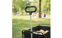 Folding Cart Handle Compatible Camping Wagon Trolley Handle with Oval Loop Grip   for Camping