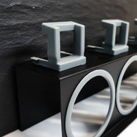 Wall Mount Spray Bottle Rack Sturdy-Duty Spray Bottle Holder Car Detailing Storage Rack Includes Mounting Hardware
