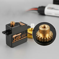 Digital Servo Compact Servo with Metal Gears Actuator Lightweight Electronic Parts High Rotational Force for RC Hobbyists