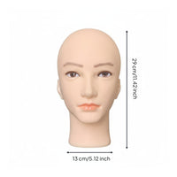 Professional Grade Male Mannequin Head Realistic Proportions Bald Mannequin Head Polished Surface for Cosplayers, Hairdressers, Studio